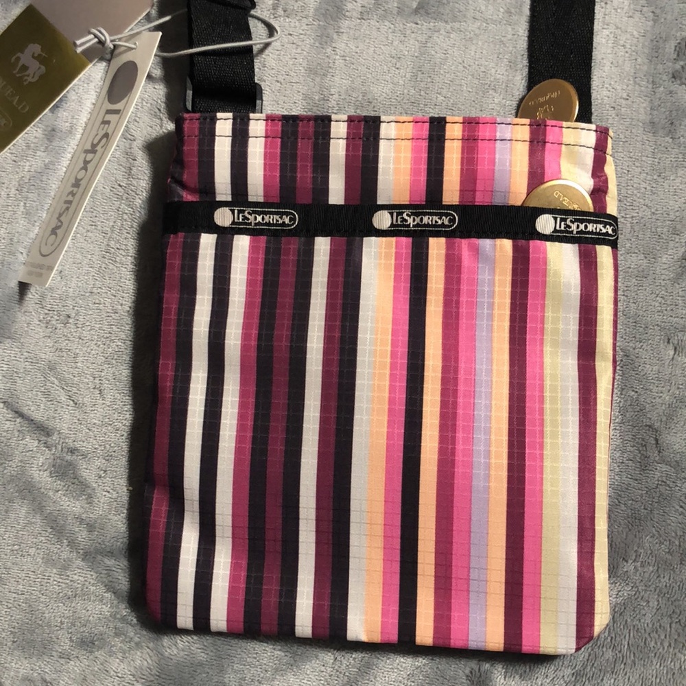 LeSportsac x NIQUEA.D Multi-Color Vertical Stripe Slim Crossbody Bag - NWT